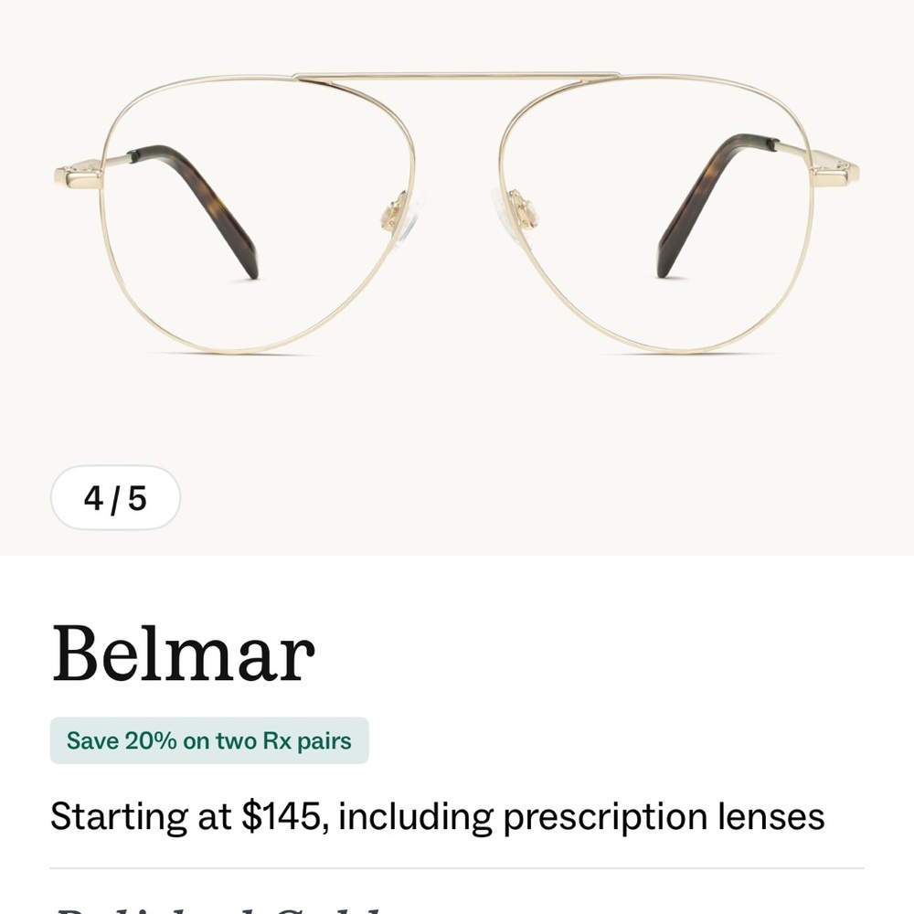 Warby Parker Belmar frames